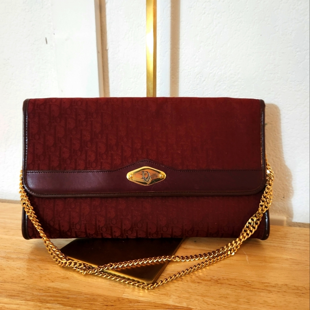 Dior Shoulder Bag Maroon